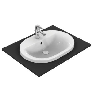 Lavabo da incasso soprapiano 62 cm Connect bianco lucido - Ideal Stand 2
