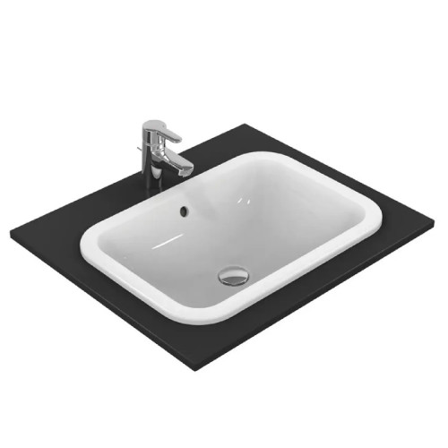 Lavabo da incasso soprapiano 58 cm Connect bianco lucido - Ideal Stand