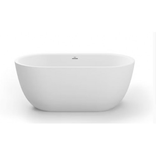 Vasca da bagno ovale Chic centro stanza 150x80x60h cm bianco satinato