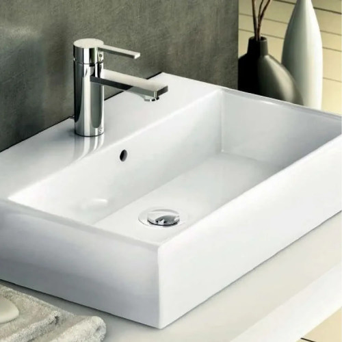 Lavabo Top a Muro 50 cm Strada Bianco Lucido - Ideal Standard