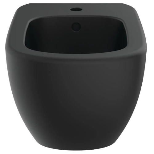 Bidet sospeso Tesi nero opaco con fissaggi nascosti - Ideal Standard