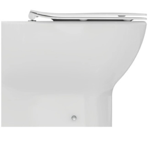 Vaso a terra filo muro Tesi bianco opaco con sistema AquaBlade - Ideal