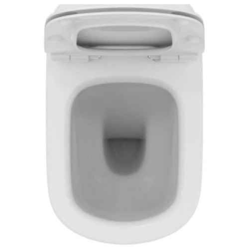 Vaso a terra filo muro Tesi bianco opaco con sistema AquaBlade - Ideal