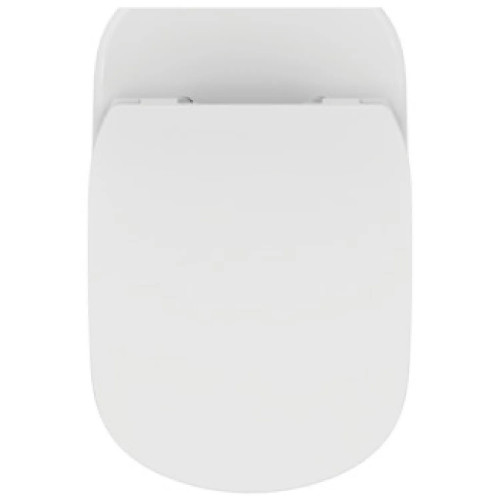 Vaso a terra filo muro Tesi bianco opaco con sistema AquaBlade - Ideal