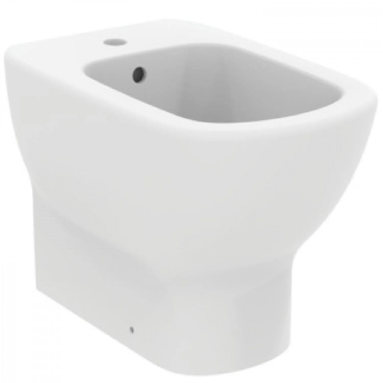 Bidet a terra filo muro Tesi 55x36 cm bianco opaco - Ideal Standard