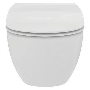 Vaso sospeso Tesi bianco lucido con Acquablade e coprivaso slim soft c 2