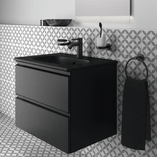 Lavabo Top da Incasso 60 cm Tesi Nero Opaco | Ideal Standard - Design