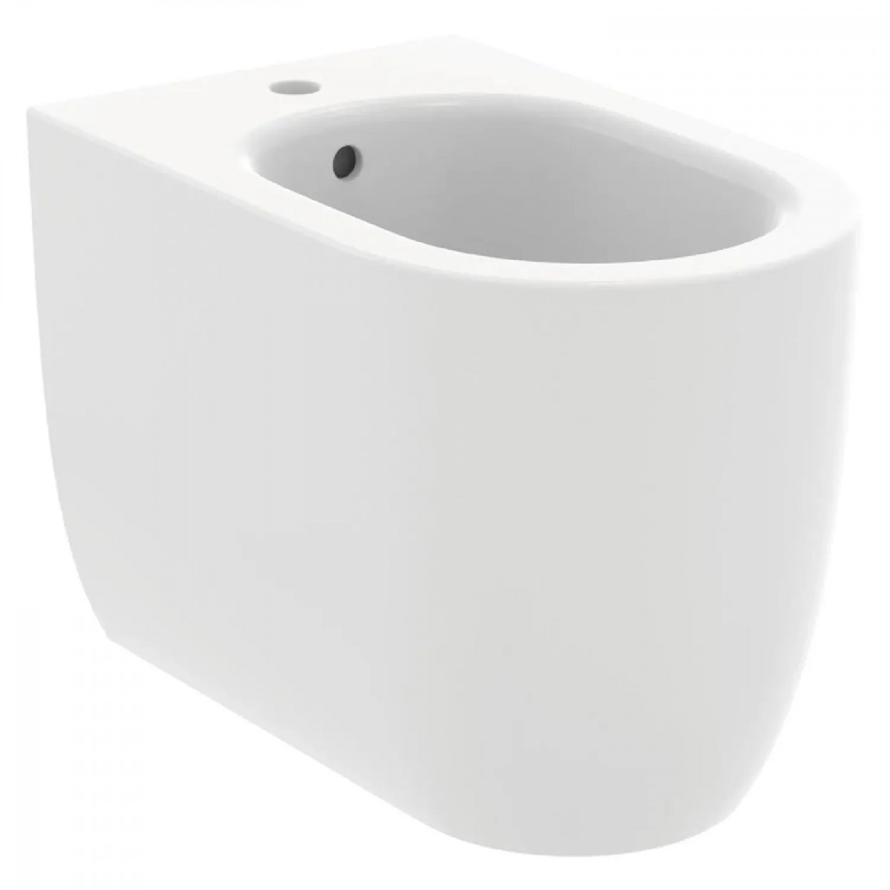 Bidet a terra filo muro Blend Curve bianco opaco - Ideal Standard