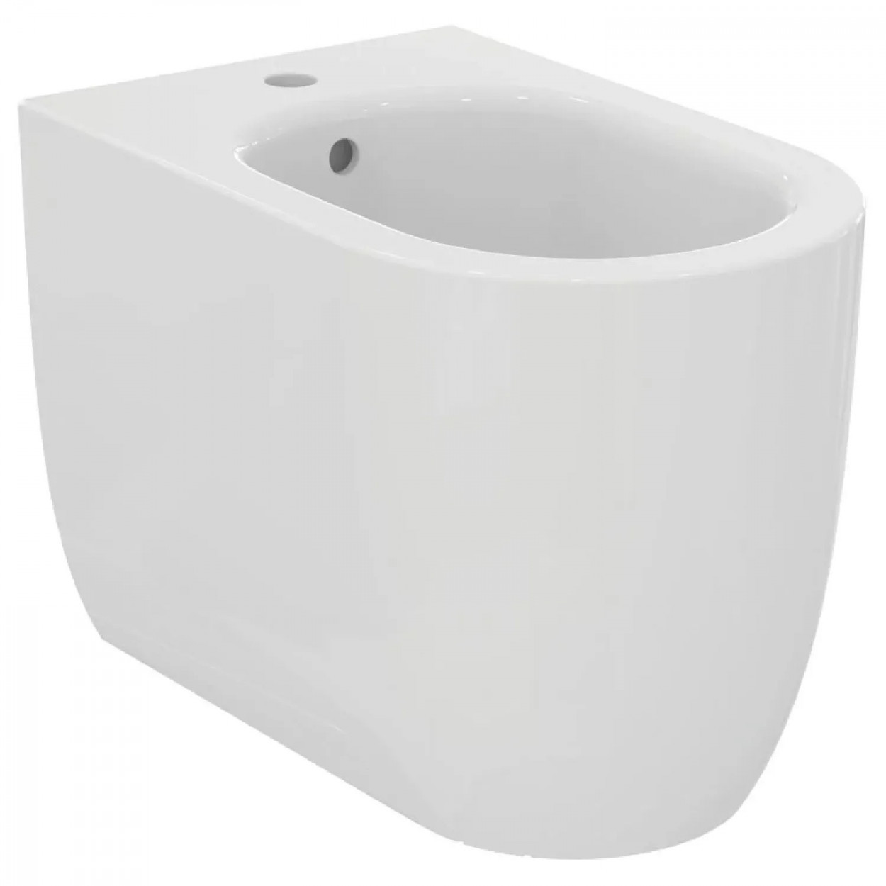 Bidet a terra filo muro Blend Curve bianco lucido - Ideal Standard