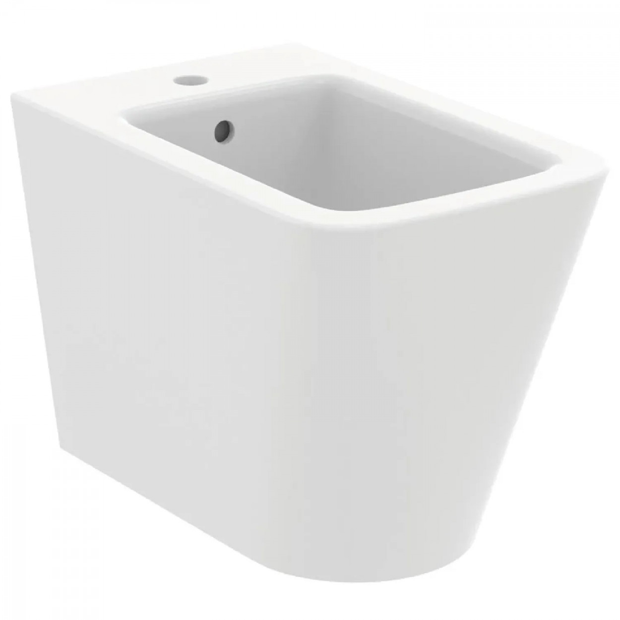 Bidet a terra filo muro Blend Cube bianco opaco - Ideal Standard