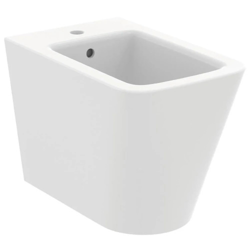 Bidet a terra filo muro Blend Cube bianco opaco | Ideal Standard