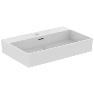 Lavabo da appoggio rettangolare 70x45 cm Extra bianco lucido - Ideal S