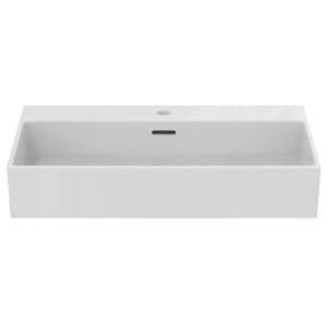 Lavabo da appoggio rettangolare 70x45 cm Extra bianco lucido - Ideal S 2