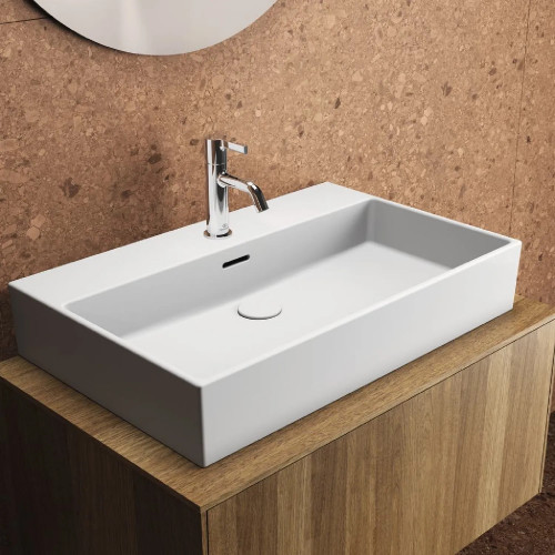 Lavabo da appoggio rettangolare 70x45 cm Extra bianco lucido - Ideal S
