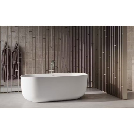 Vasca da bagno Anafi centro stanza 170x75x60h cm bianco satinato Jacuz