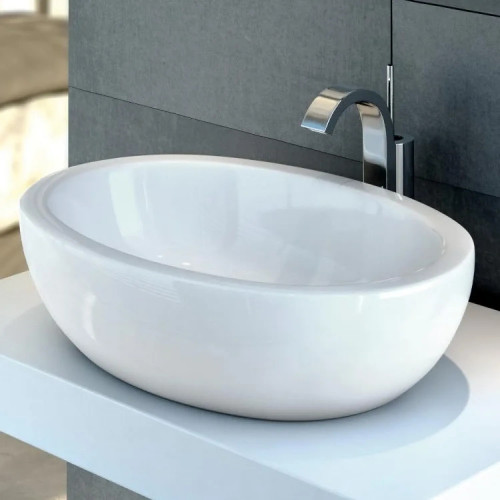 Lavabo da appoggio ovale 60x42 cm Strada bianco lucido - Ideal Standar
