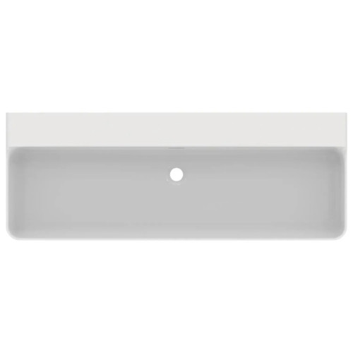 Lavabo da Appoggio Rettangolare 120x45 cm Conca Bianco Lucido - Ideal