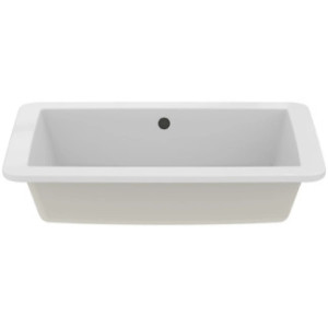 Lavabo da incasso rettangolare soprapiano 59.5x44 cm Strada bianco luc 2