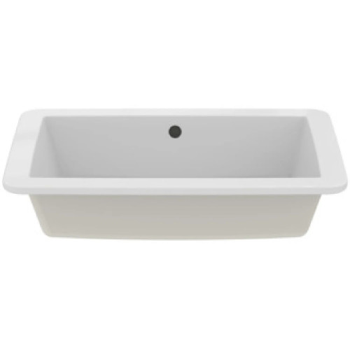 Lavabo da incasso rettangolare soprapiano 59.5x44 cm Strada bianco luc