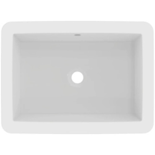 Lavabo da incasso rettangolare soprapiano 59.5x44 cm Strada bianco luc