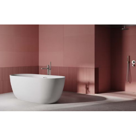 Vasca da bagno Moorea centro stanza in Techstone® 170x75x60.5h cm bian