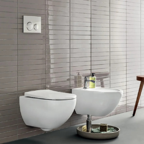 Bidet sospeso Acanto 35x29 cm bianco lucido - Geberit | Meglioalge