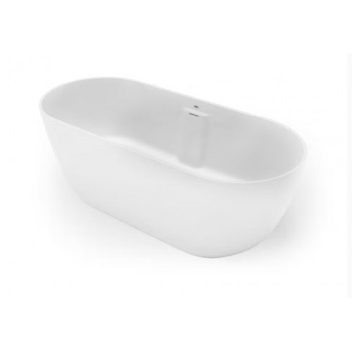 Vasca da bagno Moorea centro stanza in Techstone® 170x75x60.5h cm bian