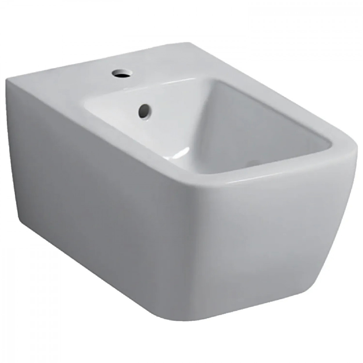 Bidet sospeso filo muro Icon Square bianco lucido - Geberit