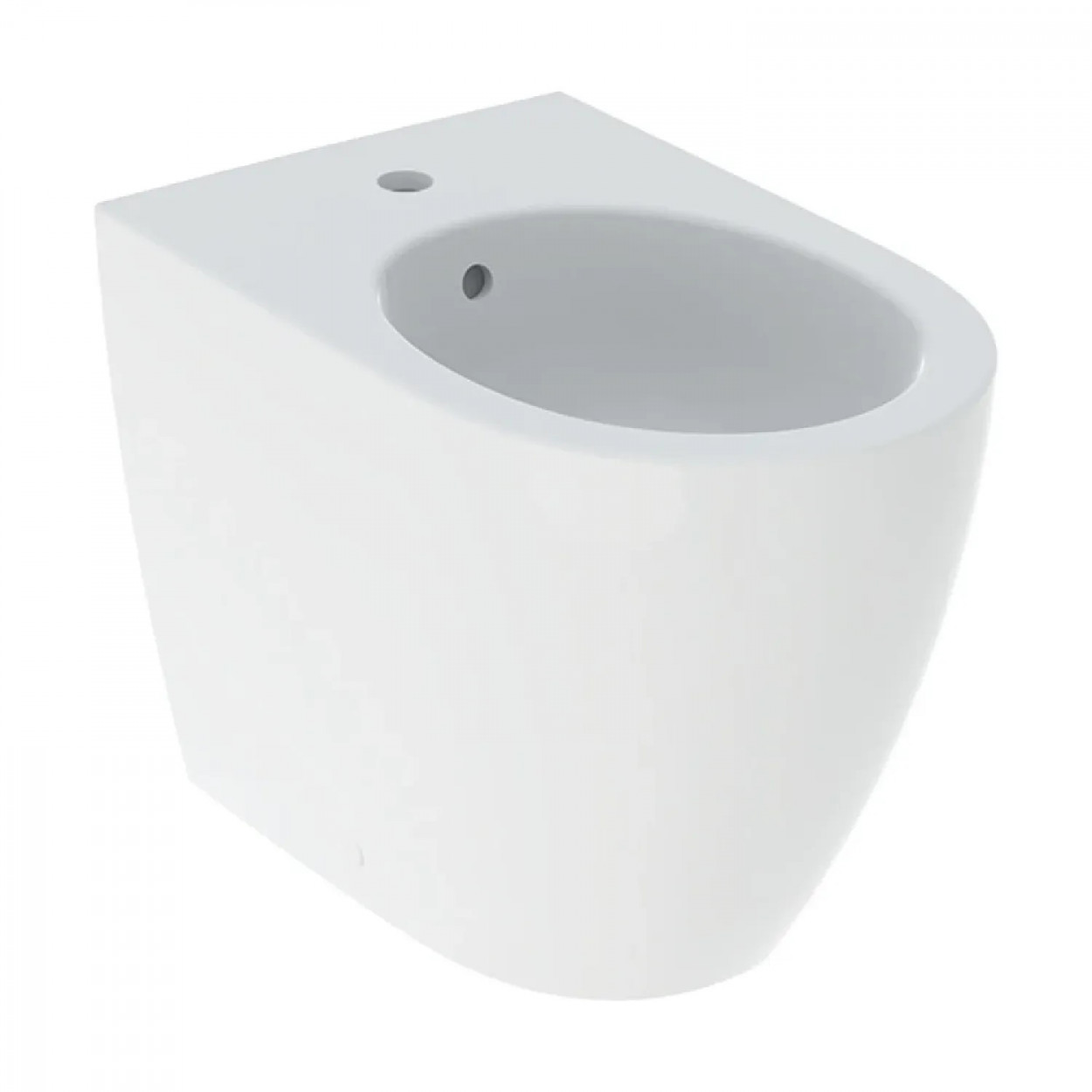 Bidet a terra filo muro Icon 56x35x41h cm bianco lucido - Geberit