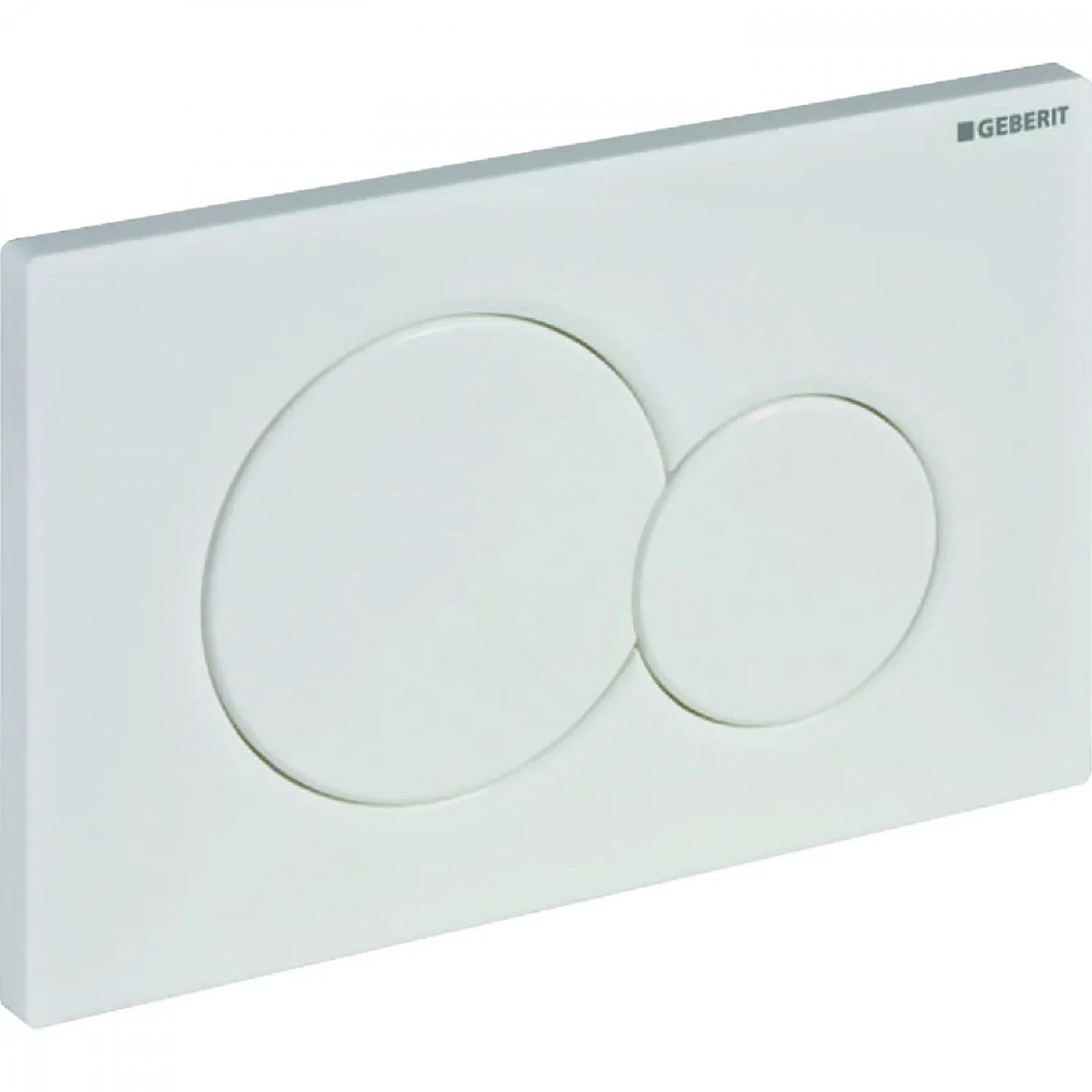 Placca di comando Sigma01 doppio tasto bianco - Geberit