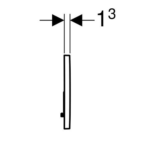 Placca di comando Sigma01 doppio tasto bianco - Geberit