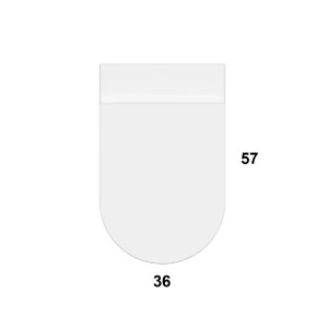 Vaso sospeso senza brida Forty3 bianco lucido - Ceramica Globo 2
