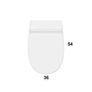 Vaso sospeso senza brida 4All bianco lucido  Ceramica Globo Meglioalge 2