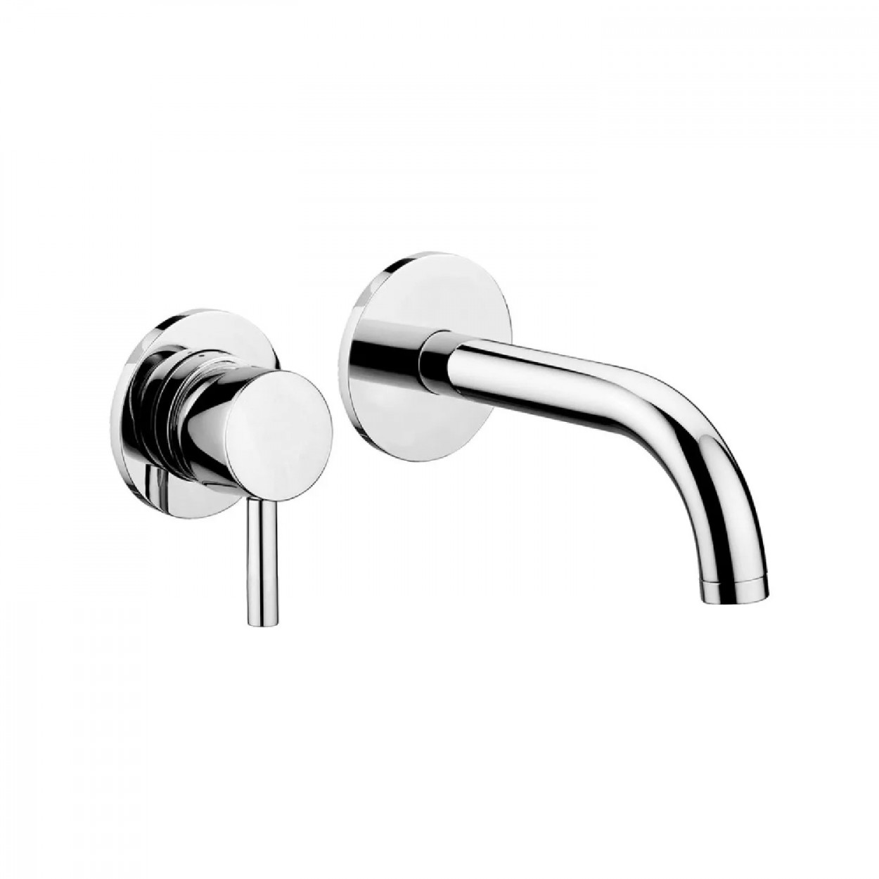 Miscelatore incasso lavabo a parete 17,5 cm senza piastra Stick cromo