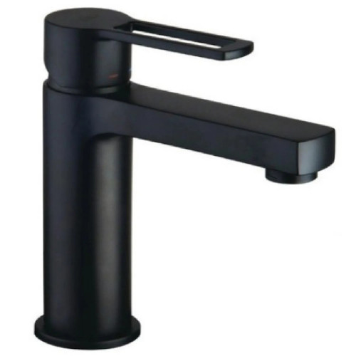 Miscelatore lavabo con scarico automatico Ringo nero opaco - Paffoni