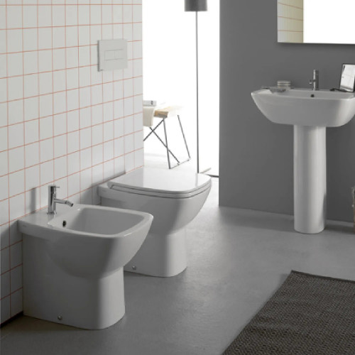 Vaso a Terra Filo Muro Daily Bianco Lucido - Globo | Meglioalge.it