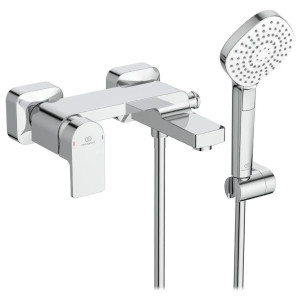 Miscelatore vasca/doccia Edge Ideal Standard con doccetta Evo Diamond