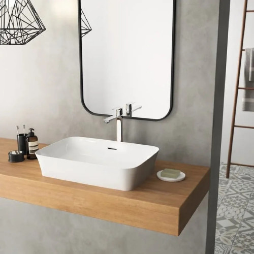 Miscelatore monocomando alto per lavabo Connect Air con asta di comand