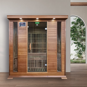 Sauna Serena 4 persone 175x135x190 cm legno cedro rosso canadese - Meg