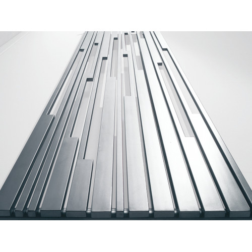 Radiatore verticale Stradivari h1600x570 mm inox satinato – Cordivari