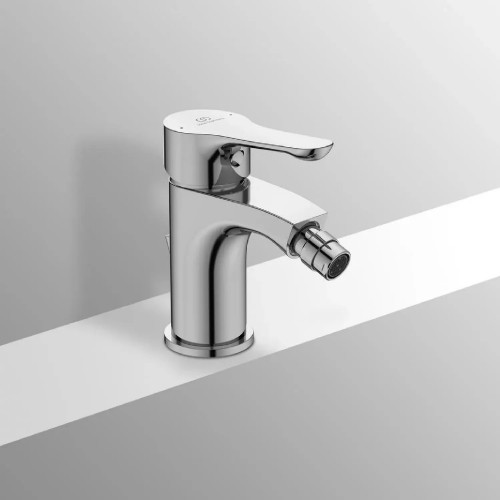 Miscelatore Monocomando per Bidet Alpha con Scarico Cromo | Ideal Stan
