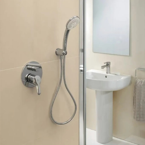 Miscelatore incasso vasca/doccia Alpha cromo con deviatore | Ideal Sta