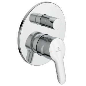 Miscelatore incasso vasca/doccia Alpha cromo con deviatore | Ideal Sta