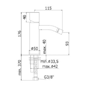 Miscelatore bidet senza maniglia senza scarico Light cromo - Paffoni 2