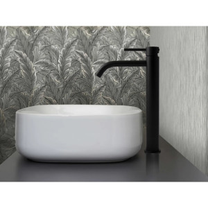 Miscelatore lavabo prolungato senza scarico Light nero opaco - Paffoni 2