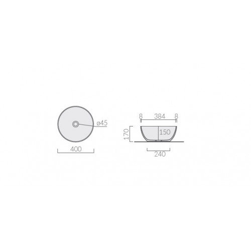 Lavabo d'Appoggio Dream Bianco Lucido - Eleganza e Design Galassia