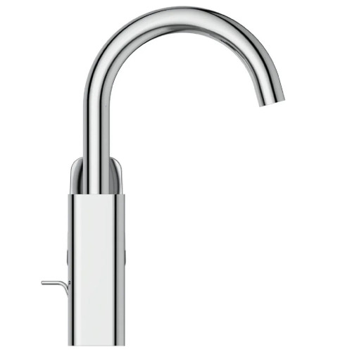 Miscelatore lavabo bocca alta con scarico Ceraplan cromo - Ideal Stand