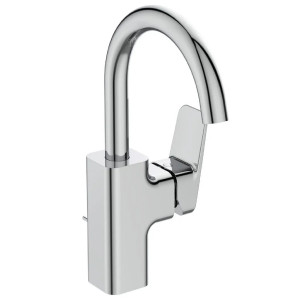Miscelatore lavabo bocca alta con scarico Ceraplan cromo - Ideal Stand
