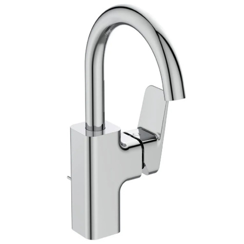 Miscelatore lavabo bocca alta con scarico Ceraplan cromo - Ideal Stand
