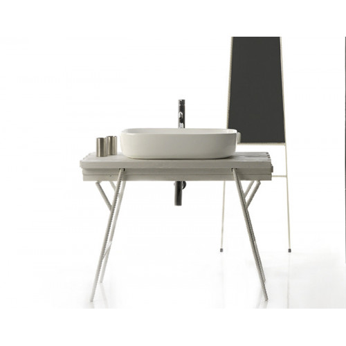 Lavabo d'Appoggio 64x40 cm Bianco Opaco - Design Elegante Galassia